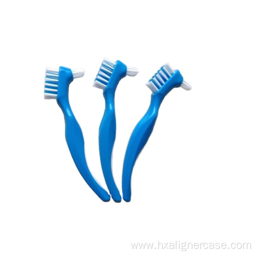 Long handle Plastic OEM double head denture brush